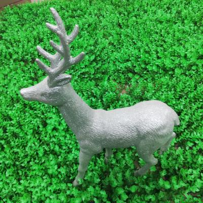 China China Wholesale Elk Christmas Tree Decoration Handmade Outdoor Flocking Plastic Deer for sale