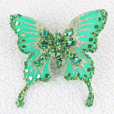 China Dongguan Handmade Christmas Butterfly Christmas Decoration Steel Handmade Ornaments for sale