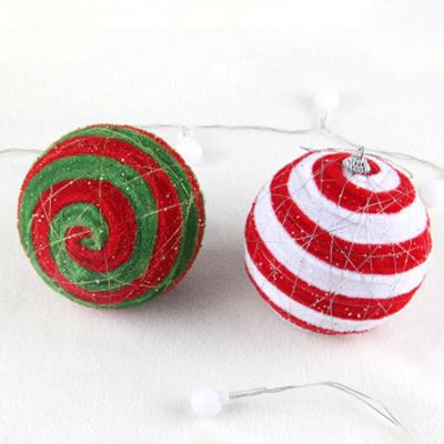 China Dongguan Red Handmade Wholesale Handmade Plastic Christmas Ball 10cm for sale