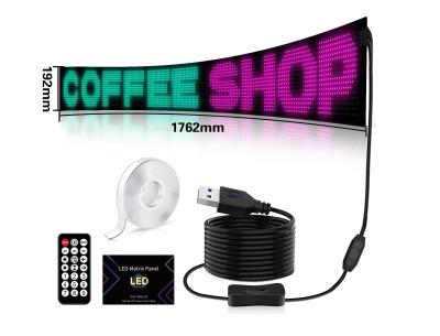 China 16*192 LED Smart Soft Screen App Control Car Pixel Display For Shop Advertising Signs for sale