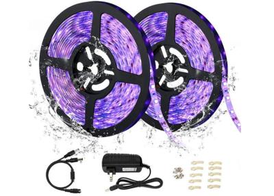 China LED UV Black Light Strip Kit 12V LED Ribbon Light Strip 2835 IP65 Waterproof UV LED Strip for sale