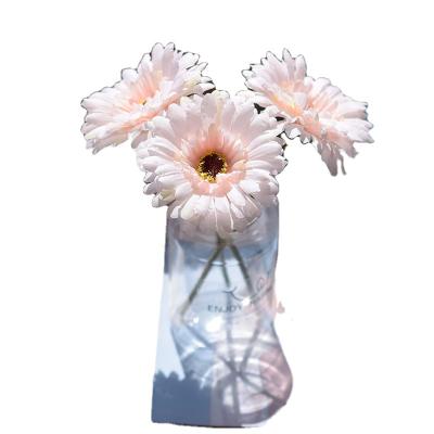 China Nordic New Fashion Artificial Flower For Office Home Decor Gerbera Bouquet Chrysanthemum Sunflower Silk Flowers Hot Selling for sale