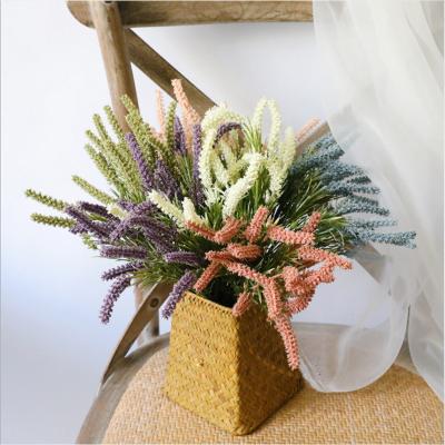 China Outdoor Silk Artificial Flower Plants For Planter Bouquet Home Hanging Lavender Artificial Flowers For Wedding Decor for sale