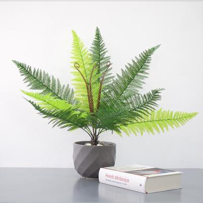 China Factory plastic Nordic style simulation plant decoration iron tree page simulation Persian indoor sheet for sale