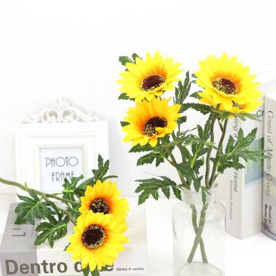 China Nordic factory wholesale handmade simulation flower sunflower wedding artificial flowers for decoration for sale