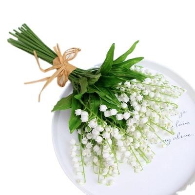 China Silk+plastic artificial lily of the valley plastic flowers are used for living room decoration, room decoration for sale