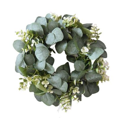 China Home Wreath Wedding Decoration Wreath Artificial Flower Christmas Wreath Plastic Garland for sale