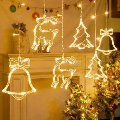 China Party Decoration LED Star Curtain String Lights, Led Decoration Window Christmas LED Curtain Fairy Lights for sale