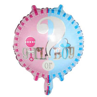 China Hot 2022 Nice Party Decoration Saling Kids Kind Says Supplies 18 Inch Round Boy Girl Foil Balloon Wholesale for sale