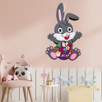 China Easter Party Supplies Felt Good Eggs Diy Felt Easter Pendant Bunny Venue Layout Decoration Bunny for sale