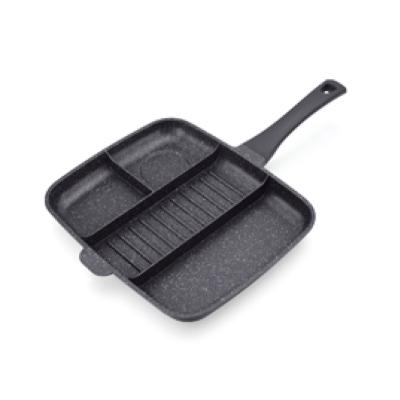 China Viable Innovative Grill Pan Hot Selling 2021 Kitchen Family Kitchen Non-Stick Ceramic Pans for sale