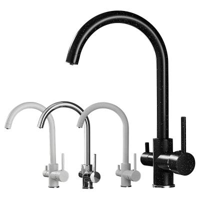 China Thermostatic Faucets Filter Kitchen Faucets Deck Mounted Mixer Tap 360 Rotation With Water Purification Features Crane For Kitchen Mixer Tap for sale