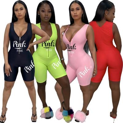 China Color 4 QUICK DRY Plus Size Fashion Design Women Office Work Wear African One Piece Romper Set Overalls for sale