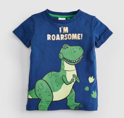 China Viable Cute Dinosaur Printed Boys Summer Cotton T-Shirt for sale