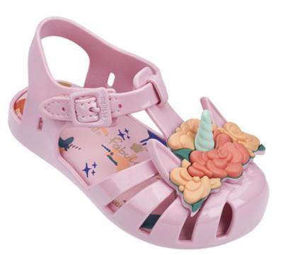 China 2018 new design3 colors unicorn rome style kids girls pvc jelly sandals for sale