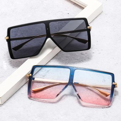 China HBK Sunglasses 2021 Fashion New Colors Upgraded Version Fashion Brand Designer Big Square Sun Glass Shades Oversized Sunglasses for sale