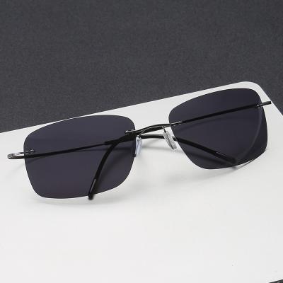 China Screwless PM0387 Ultralight Sunglasses Fashion Screwless Anti-Glare Sunglasses For Male for sale