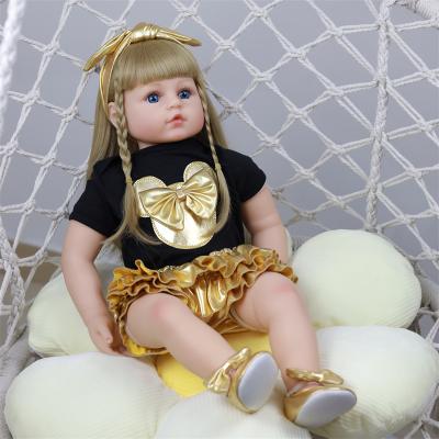 China High Simulation Wonderful Girls Gift Trendsetting Fashion Cute Doll Girl Toys BPA Free Silicone Vinyl Newbirth Dolls for sale