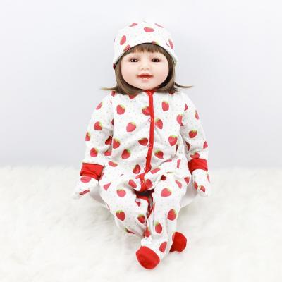 China Changing Cloth Fragrance Free Vin Realistic Baby Full Body Silicone Newborn Doll Girl Feeding Set Included for sale