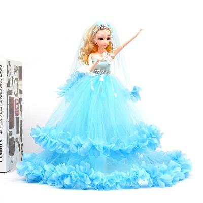 China Cartoon Toy Preschool Dolls toy Excellent Quality Barbi Doll Toy with Beautiful Long Blonde Hair for sale