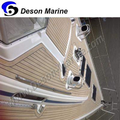 China High Quality Hardware Modern PVC Boat Decking Material For Yacht Customized Synthetic Teak for sale