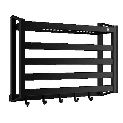 China Matt Black Electric Towel Racks Bathroom Towel Rails Radiator SUS304 Heated Plug-in Towel Heater From Heater China Factory for sale