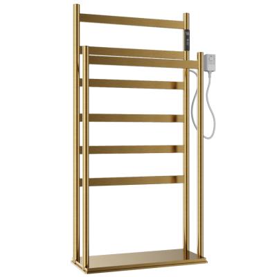 China Hot Selling Free Standing Towel Heater Electric Robe Rack Towel Warmer for Bathroom for sale