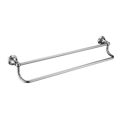 China Bathroom Bronze Wall Mounted Balcony Towel Shelf Towel Rack Double FOLDER Elegent Golden Towel Rack for sale