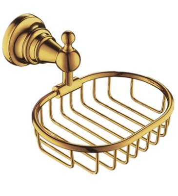 China Convenient Antique Brass Wall Mounted Soap Rack Bar Soap Saver Bathroom Accessories Soap Basket for sale