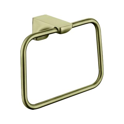 China Vjass Bathroom Modern Hand Towel Rack Zinc Alloy Wall Mounted Towel Ring For Hotel for sale