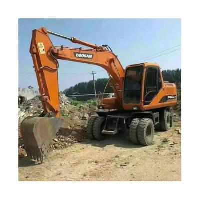 China Super Cheap South Korea Doosan 150W-7 210W-7 Wheeled Second Hand Excavator 0.55mÂ ³ for sale