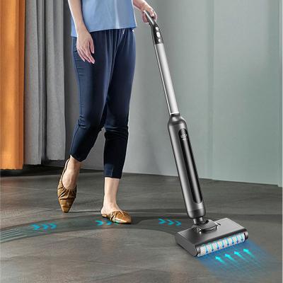 China New Model Household Auto Animal Hairs Rechargeable Cordless Foot Broom Vacuum Cleaner Main Roll Sweep Pro Home for sale