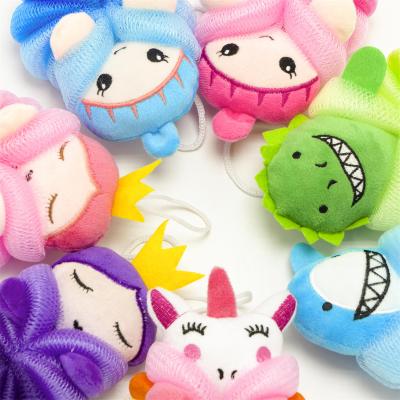 China EXFOLIATE Factory Direct Wholesale Cute Animal Shape Cartoon Loving Bath Sponge Soft Sponge Bath for sale