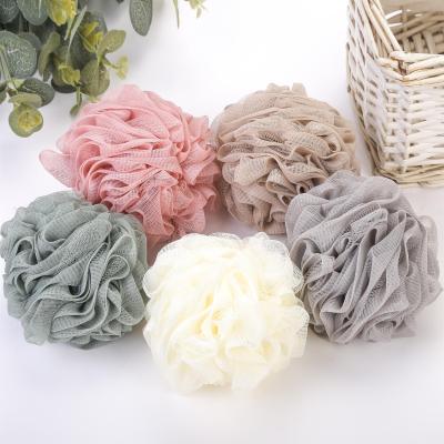 China EXFOLIATE High Quality Cheap Price Bath Sponge Body Scrubber Mesh Shower Pouf Bath Ball Sponge For Exfoliating for sale