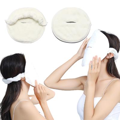 China QUICK DRY Reusable Facial Cold-Hot Facial Towel Steamer Reusable Facial Towel Moisturize Spa Women Anti Aging Skin Care Beauty Skin Care Face Towel for sale