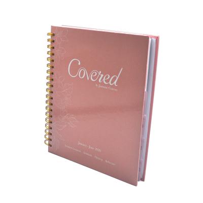 China 2021 Books A4 A5 Planner Ring Wire Spiral Hardcover New Design Good Quality Educational / School OEM Custom Diary for sale