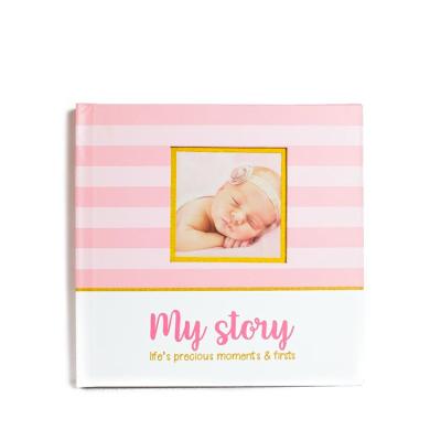 China High Quality Hard Cover Infant Growth Year Memory A4 A5 First Recording Memory Children Book Printing for sale