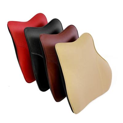 China New Designed Anti-static Hot Leather Cushion Lumbar Support PU Memory Foam Selling Rear for sale