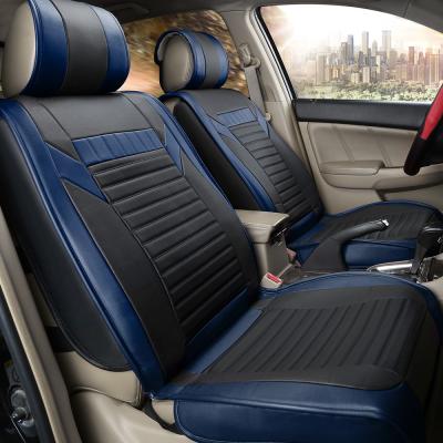 China Fashion Full Set Luxury Design Auto Universal Set Cushion Eco Leather Waterproof Car Seat Covers for sale