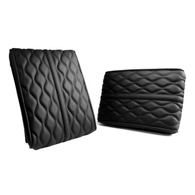 China Geometric High Quality Car Auto Foam PU Car Armrest Leather Pads Covers Cushion For Car for sale