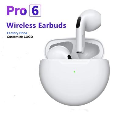 China For Hot Selling Pro6 Earbuds Genuine Earphone Earbuds High Quality Wireless Stereo Earbuds Wireless Earbuds for sale