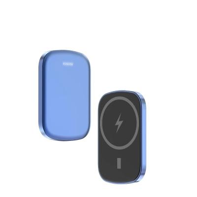 China Magnetic Travel Charger and Power Bank 5000mah 10000mAh Wireless Power Bank For Magsafe Powerbank Fast Charger For iPhone Universal Qi Power Bank for sale