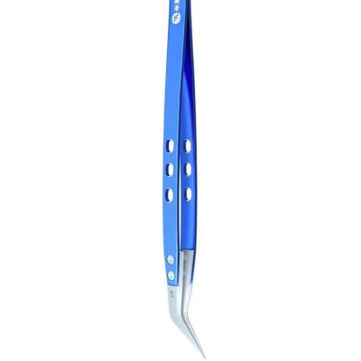 China Machinery Repairs Workshop Maintenance Anti-static Ceramic Stainless Steel Tweezers Industrial Precision Curved Straight Tweezers Repair Tools for sale