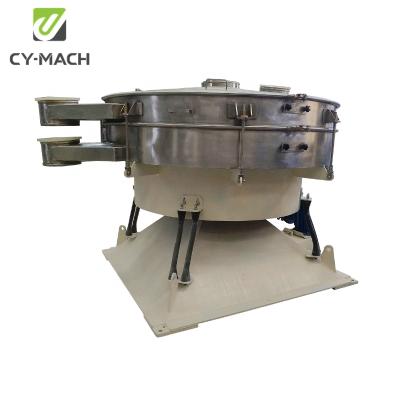 China Large Capacity Diameter 1500mm Double Deck Tumbler Sieve Machine / Oscillating Vibrating Screen for River Sand Screening for sale