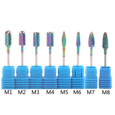 China High Quality Alloy Tungsten Steel Rainbow Color Tungsten Carbide Nail Drill Bit 3/32