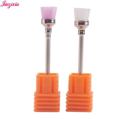 China Plastics and Metal Nail Drill Bit Cleaner Cuticle Brush Manicure Drill Cleaning Tools for sale