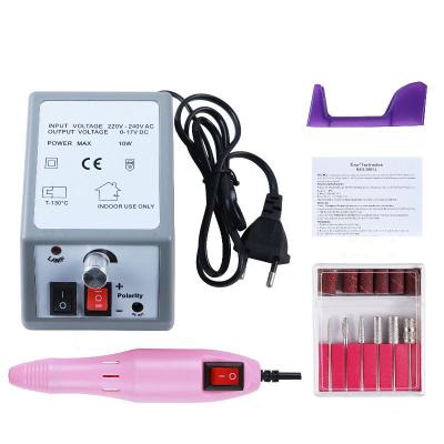 China Portable Electric Nail Gel Remover File Kit Manicure Pedicure Polisher Set 20000rpm Toenail Tool 12W Professional Nail Drill Machine for sale