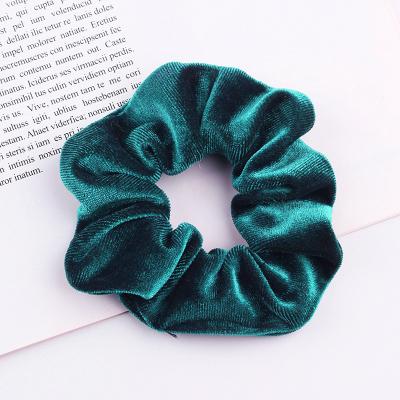 China Free Shipping Supplier Wholesale 30 Colors Velvet Hair Scrunchies Fashionable Chinese Elastic Hair Band Hair Accessories For Women for sale