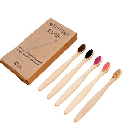 China Adult Disposable Bamboo Toothbrush Biodegradable Environmental Friendly Bamboo Products for sale