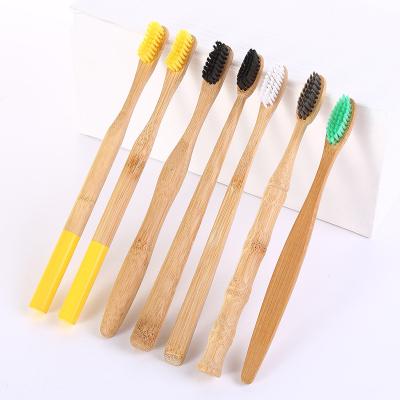 China Hot Selling Personalized Bamboo Bristle Reusable Reusable Bamboo Soft Toothbrush Handle Bamboo Toothbrush With Medium Bristle for sale